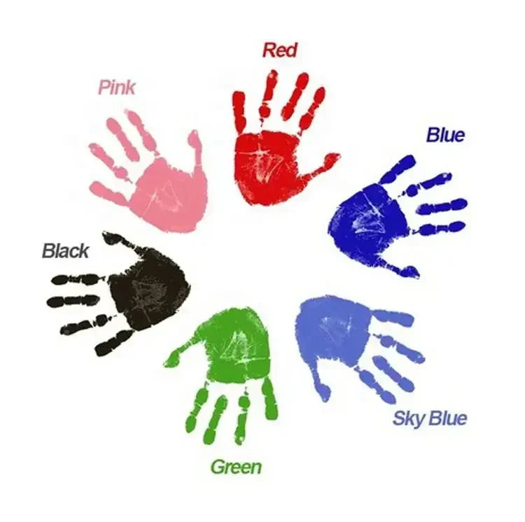 2pc Newborn Baby Handprint Footprint Markers Ink Pads Safe Non-toxic No-Touch Skin Inkless Inkpad Kits Pet Paw Prints Souvenirs