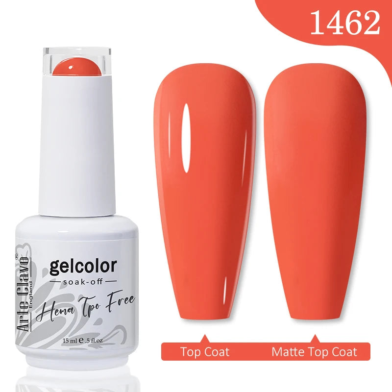 Arte Clavo TPO HEMA FREE Top Quality Discount Price 131 Colors Nail Gel Polish New Formula Nail Gel 15ml Bottle UV Gel Varnish