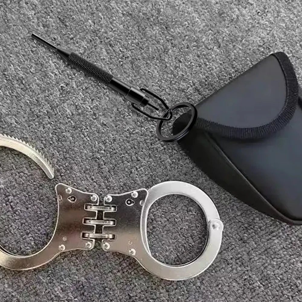 10/4/2Pcs Rotating Handcuff Key High Carbon Steel Alum Alloy w/Key Ring Fit Standard Police Cuffs