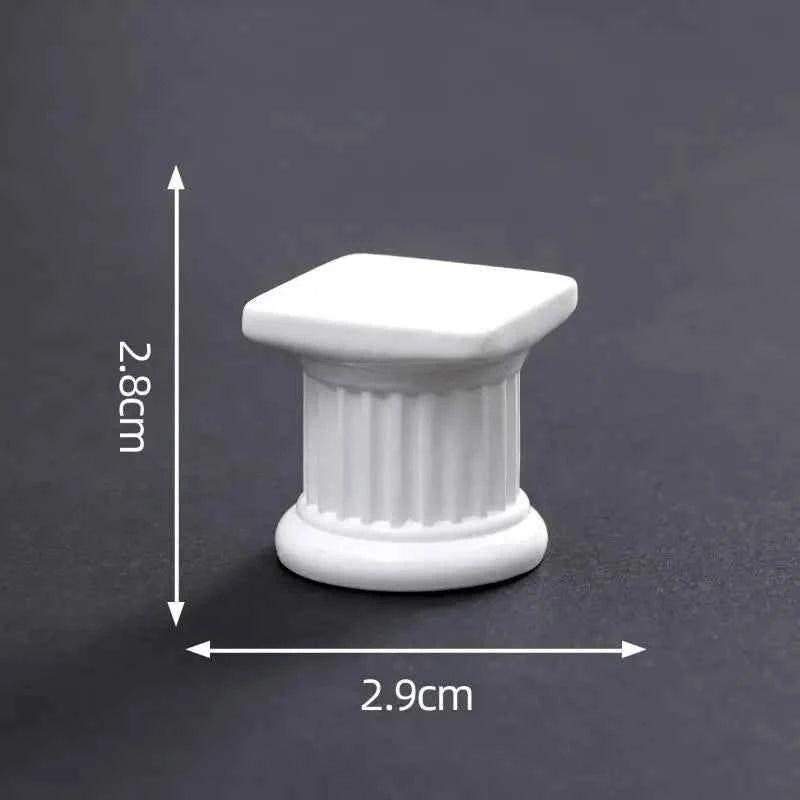 Indoor Home Dinning Room Garden Scenery Decor Roman Pillar Greek Column Statue Pedestal Candlestick Stand Figurine Sculpture