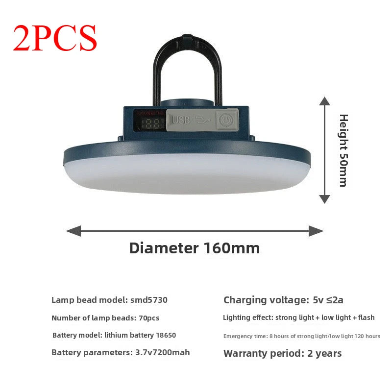 Super Durable Portable LED Light for Camping Exteriores Waterproof Outdoor Camping Light