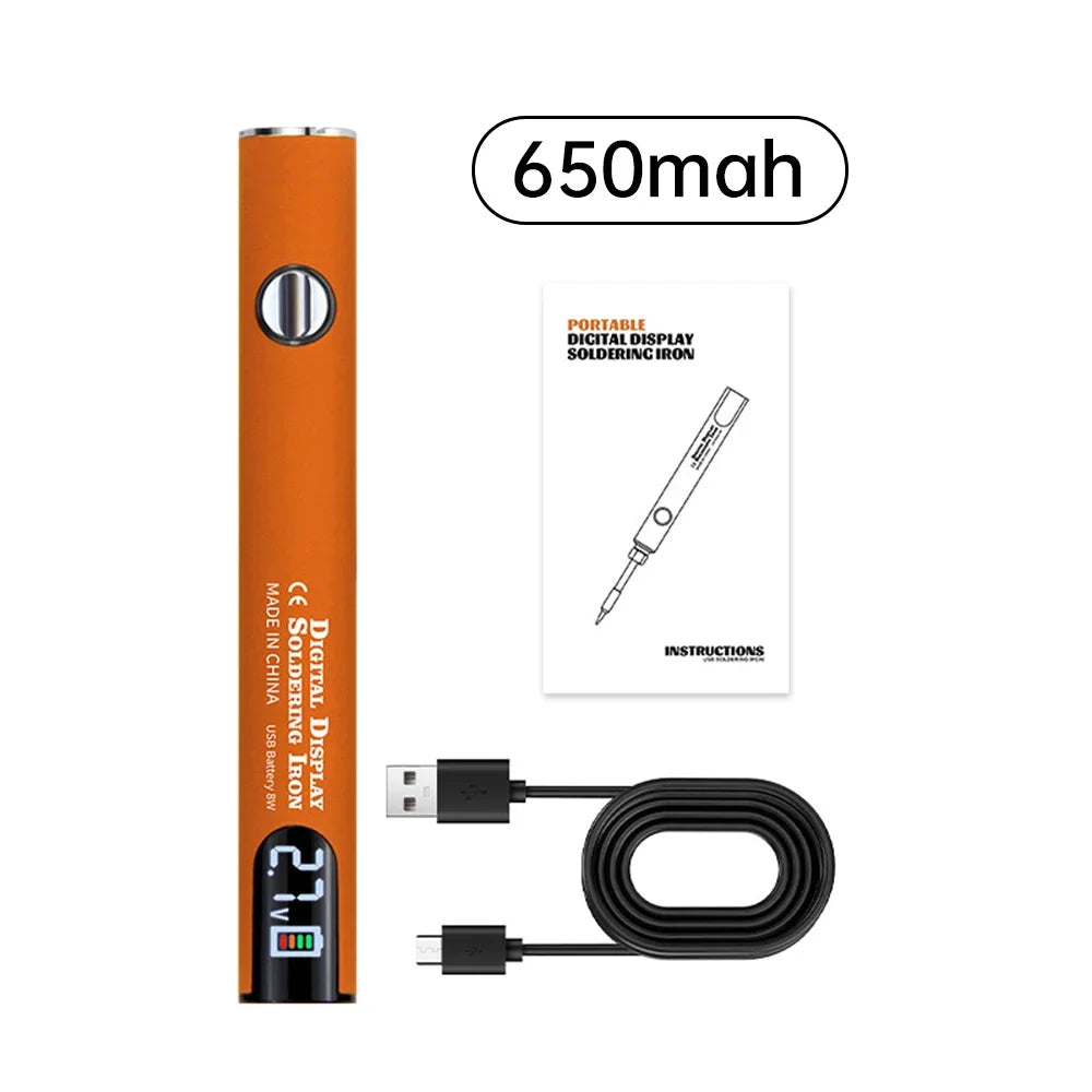 510 Smart Soldering Iron Kit Adjustable Voltage USB Powered Perfect for Electronics Enthusiasts and DIY Tasks