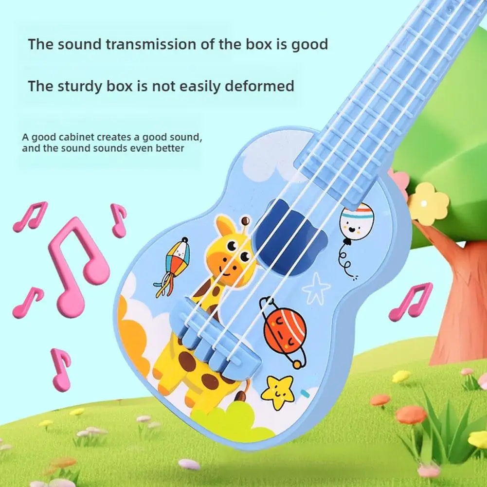 Kids Guitar Musical Instrument Ukulele Musical Montessori Toys For Children Learning Educational Toys Christmas Birthday Gift
