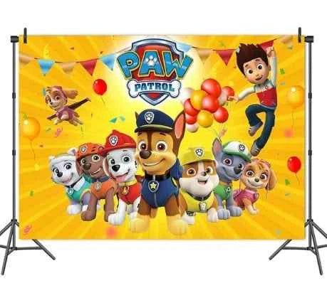 Skye Paw Patrol  Birthday Party Decoration Kids Shower Boys Girls Tableware Supplies Tablecloth Balloon Cake Topper Straw