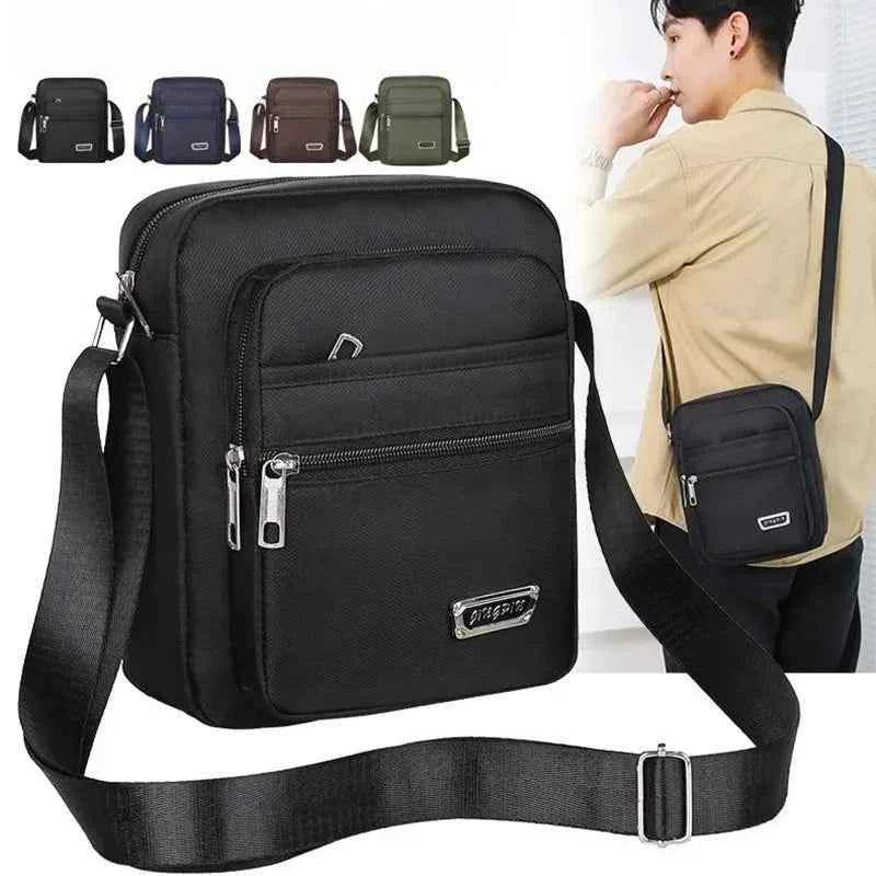 Brand New Men Crossbody Bags Male Nylon Shoulder Bags Boy Messenger Bags Man Handbags for Travel Casual Large Satchel Grey