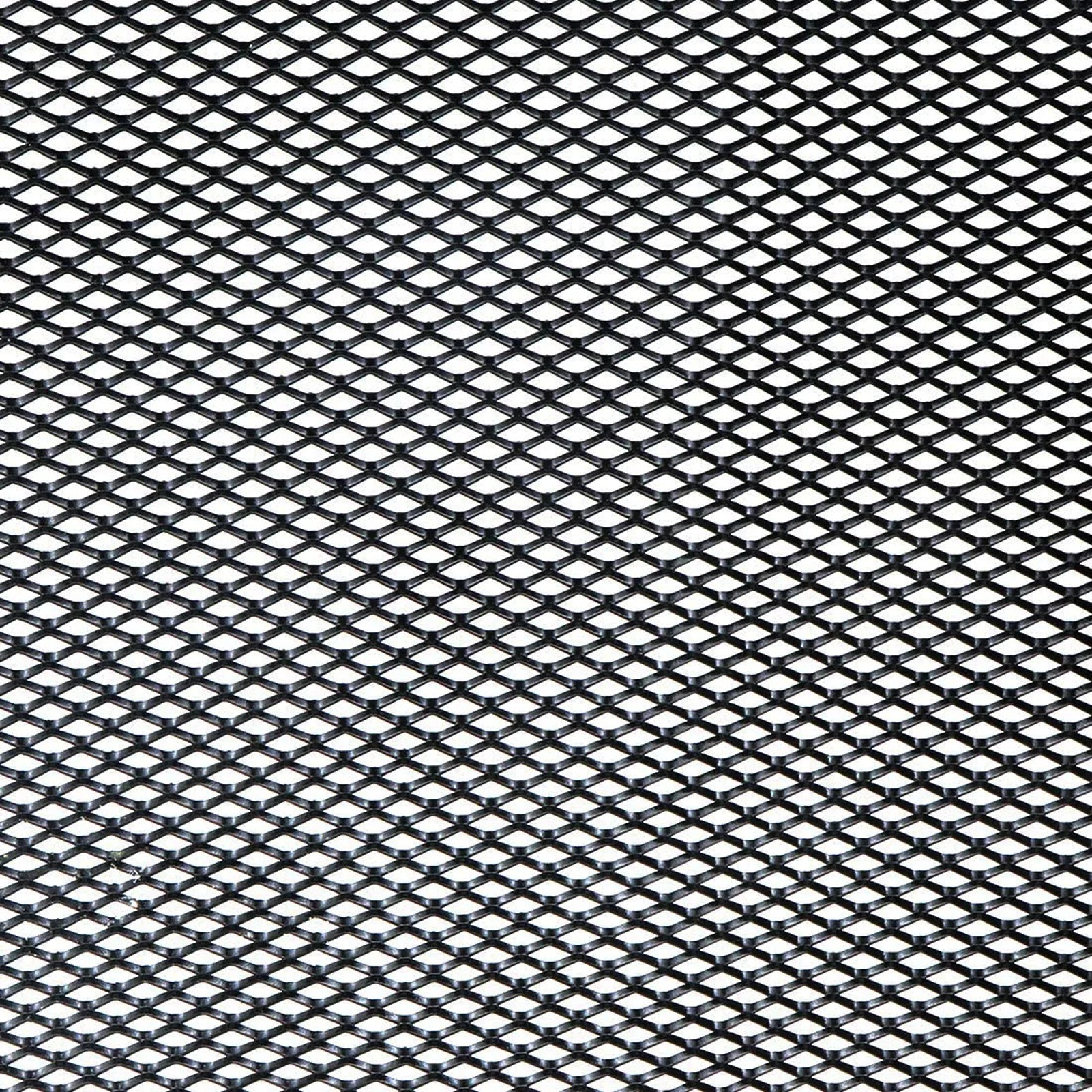 New Black Painted Aluminum Alloy Grille Mesh Roll Automotive Grille Insert Bumper Rhombic Hole Black Car Grill Mesh Sheet