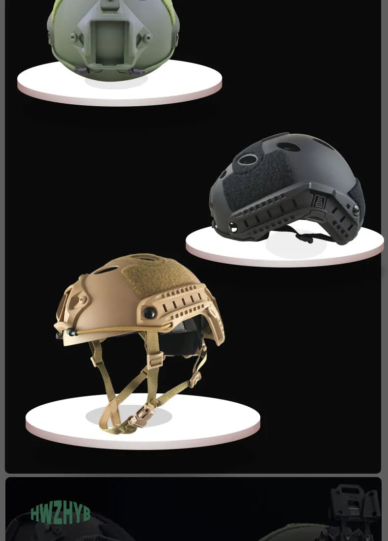 FAST Tactical Protective Helmet Airsoft MH Helmet ABS New Thickened Outdoor PJ Air Gun Shooting CS Protective Equipment