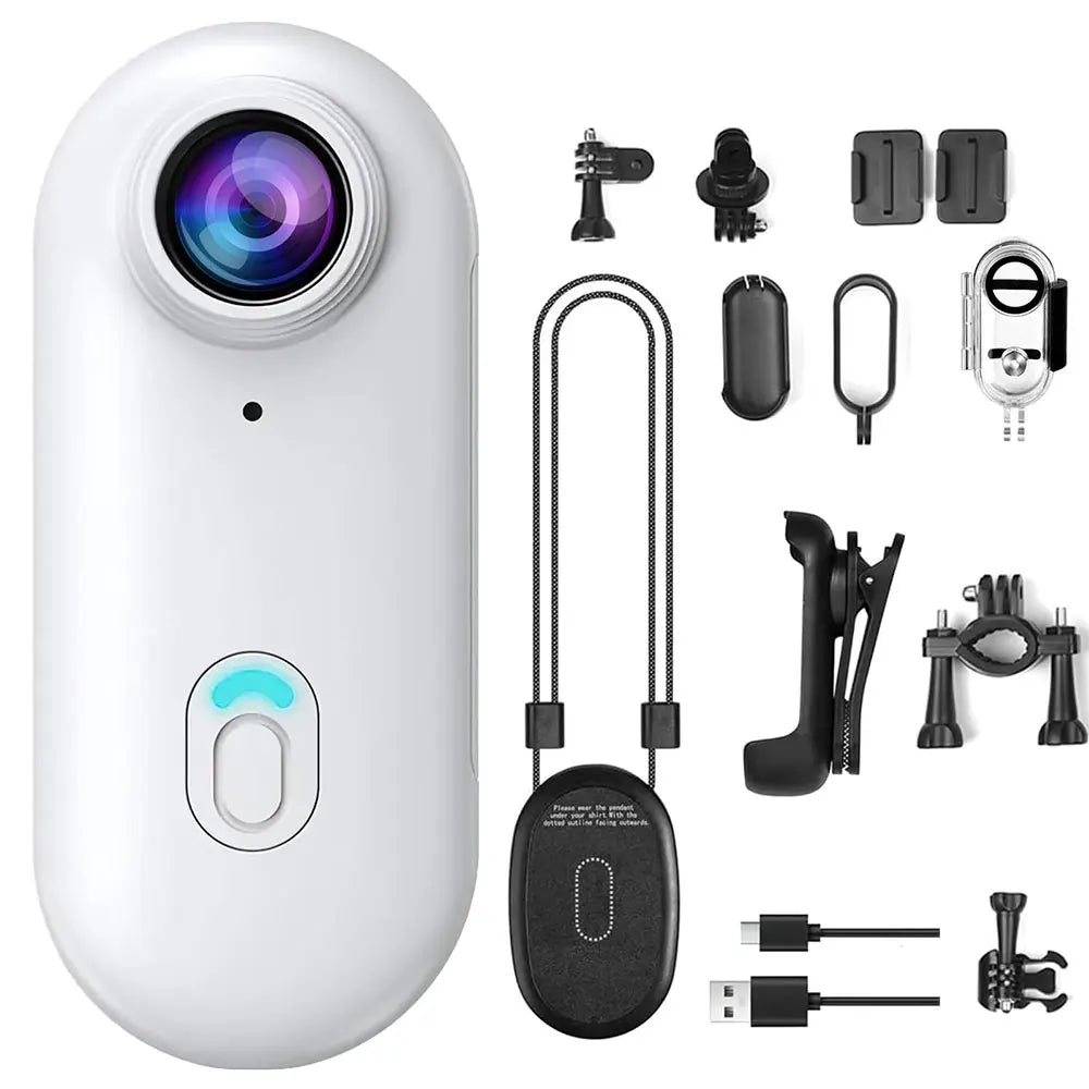 4K Mini Thumb Sports Camera Magnetic Pocket Action Pet Camera  Wearable Bodycam Miniature Waterproof Motorcycle Helmet Camcorder