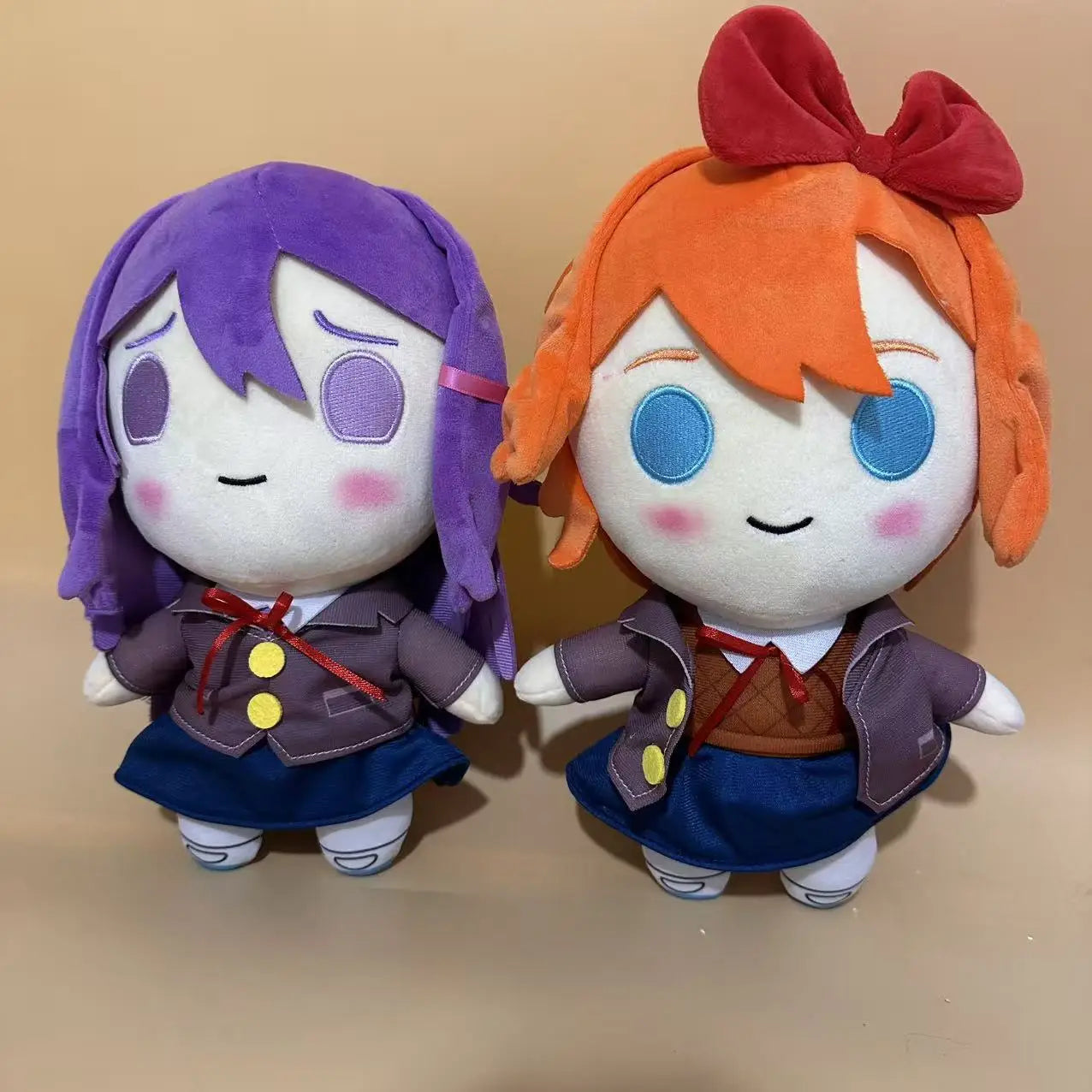 DDLC Doki Doki Literature Club Plush Toys Anime Monika Natsuki Sayori Yuri Stuffed Doll Kawaii Cotton Soft Plushie For Kids