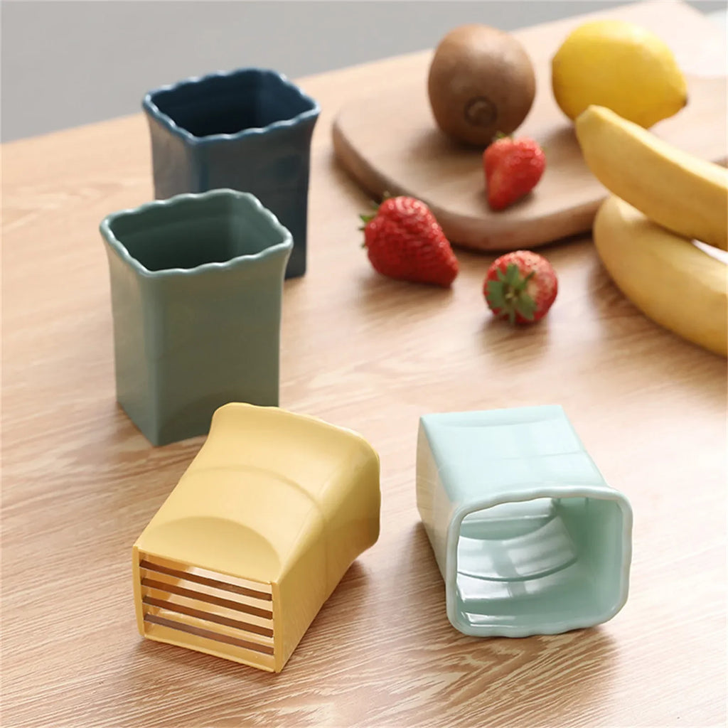 Stainless Steel Fruit Slicer, Egg & Strawberry Cutter, Banana & Vegetable Cutter, Kitchen Fruit Slicing Tool