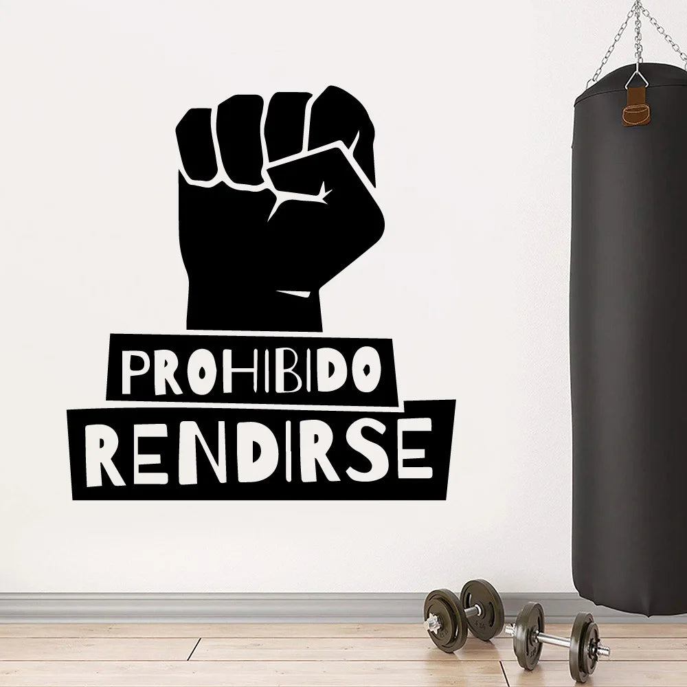 Gym Wall Stickers Decorative Sticker Home Decor Living Room Bedroom Wall Decal Home Decor