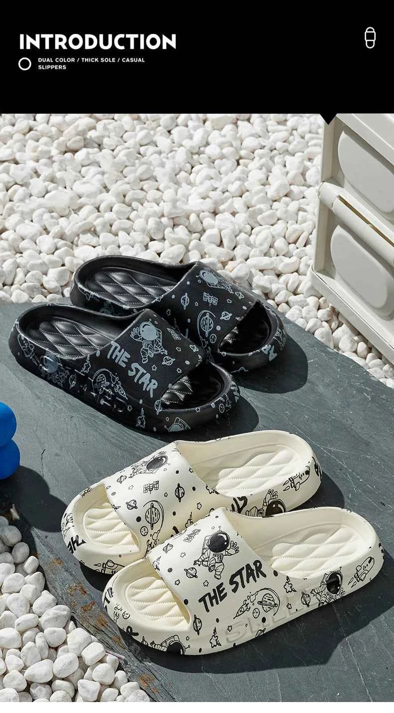 Slippers FOR WOMEN'S Summer Outdoor Wear, New Indoor Home, Bathroom, Shower, Non Slip, Household Slippers for Men Zyt2411
