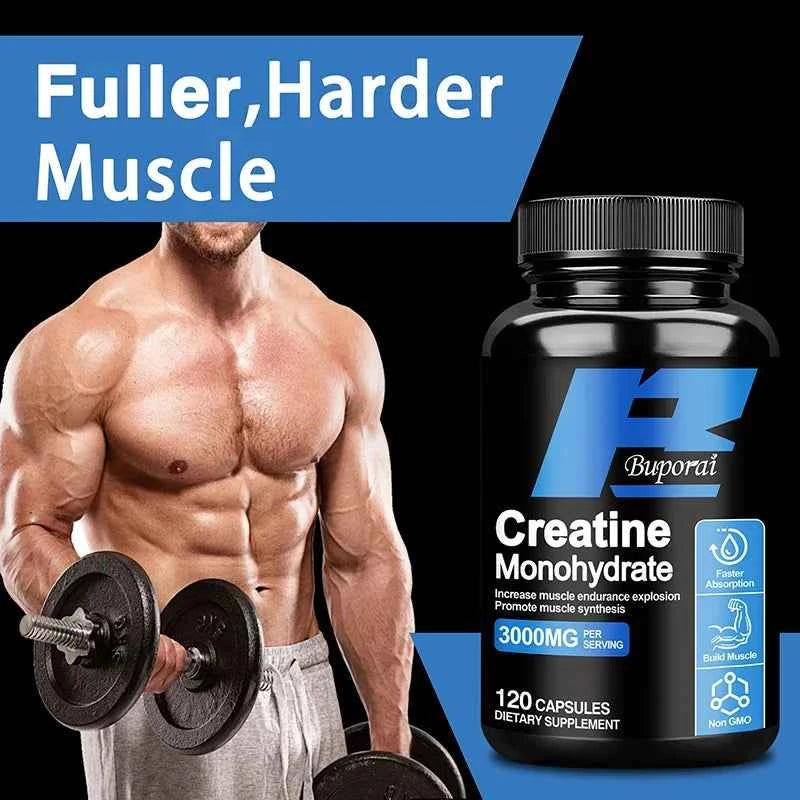 Creatine Monohydrate Capsules – Muscle Power & Endurance