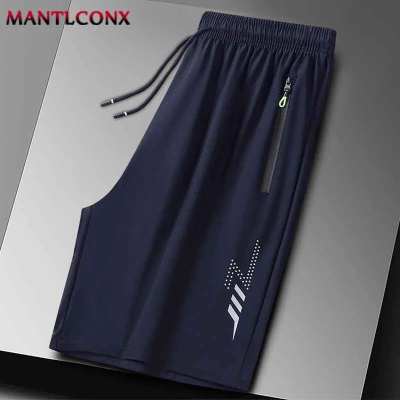 Summer Men's Shorts Cool Sportswear Running Sport Shorts Casual Bottoms Gym Fitness Training Jogging Short Pants Men Black Gray