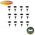 Waterproof Solar Garden Lights Outdoor Use Landscape Lighting for Driveway Lawn Walkway Base Light Solar Powered Garden Decor