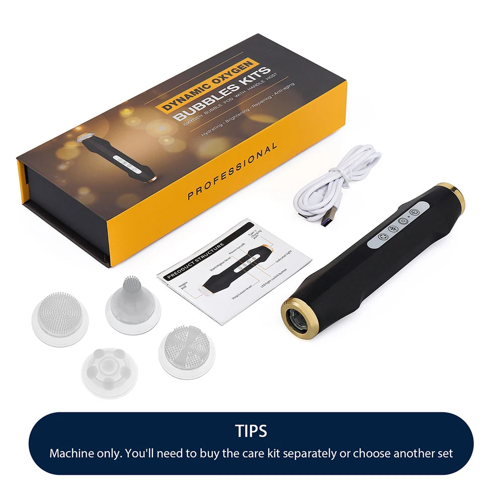Portable Oxygen Bubble Facial Machine CO2 Bubble Pen Aqua Skin Face Cleansing SPA Beauty Device CO2 Pods Massager