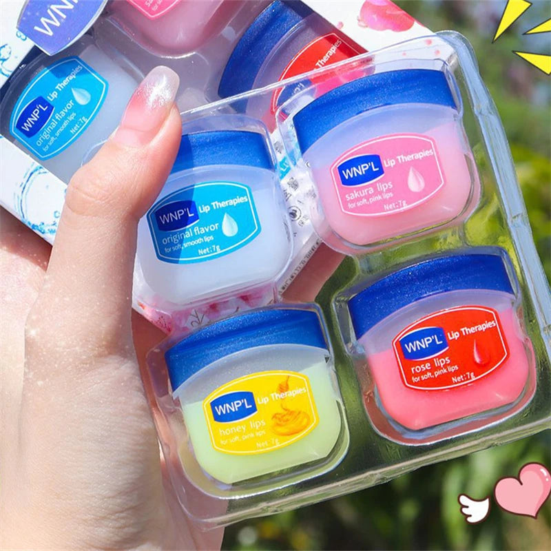 4pcs Color Nourishing Lip Balm Mask For Dry, Chapped Lips Repair