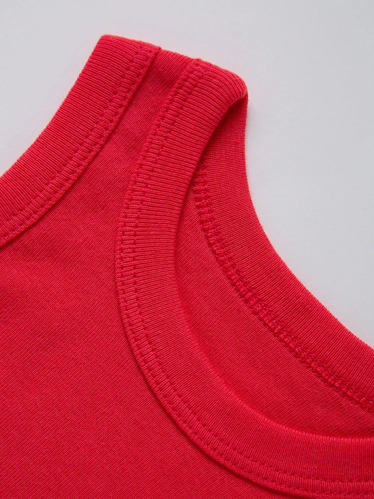 2pcs Random Newborn Clothing Casual Cotton Comfortable Summer Boys and Girls Sleeveless Baby Triangle jumpsuit Child Accessories