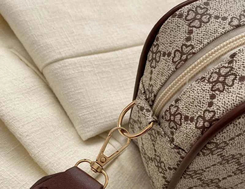 Vintage Pattern Crossbody Bags for Women Shoulder Shell Bag Trend Small Purse and Handbag Luxury Designer Female Square Bag