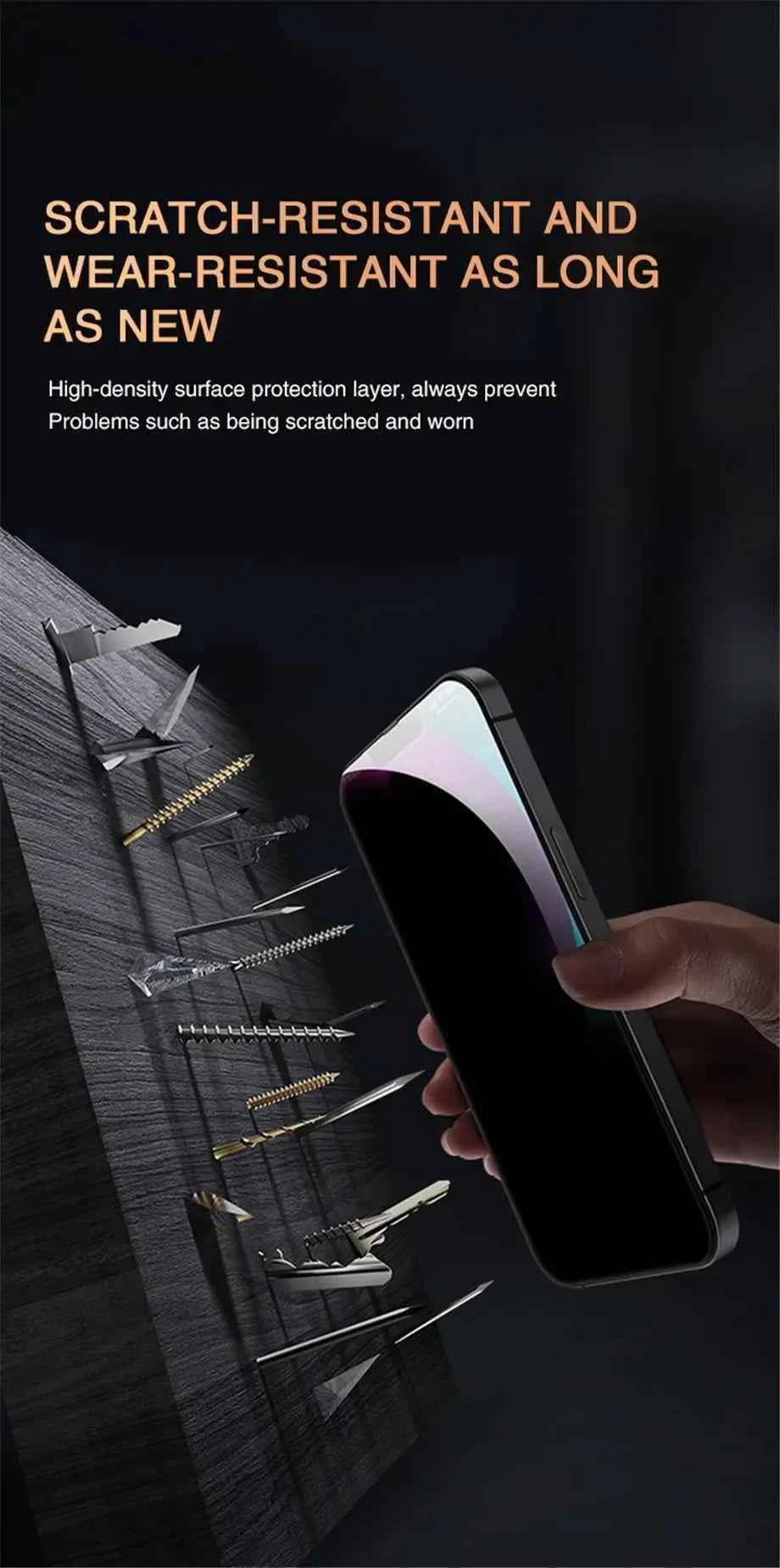 1-5Pcs Anti-Spy Tempered Glass For IPhone 15 14 13 12 11 Pro Max Full Cover Privacy Screen Protector For IPhone 13 14 15 Glass