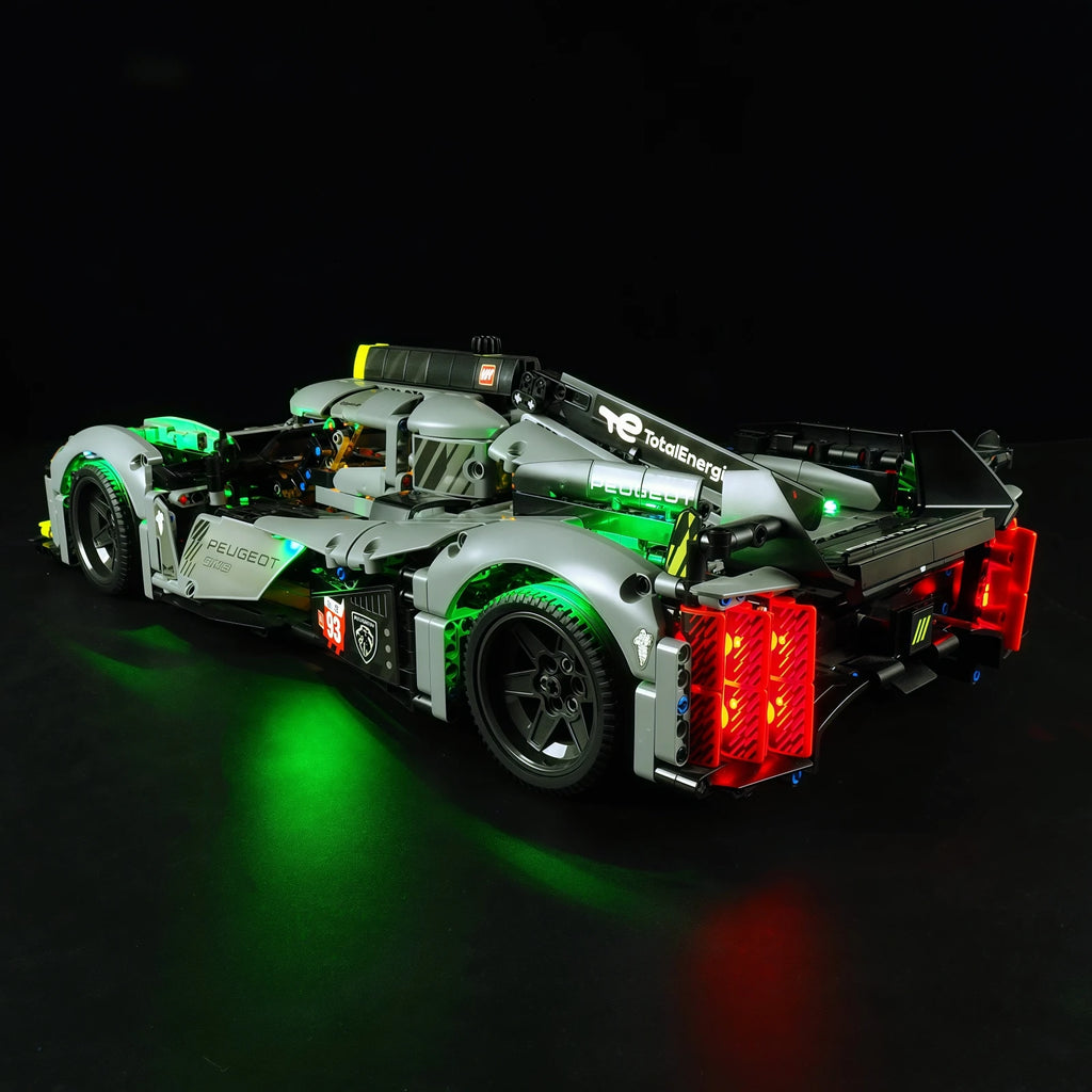 (Not Include Building Blocks ) LED Lights for Technic 42156 Peugeot 9X8 24H Le Mans Hybrid Hypercar Racing Car Decorative lights