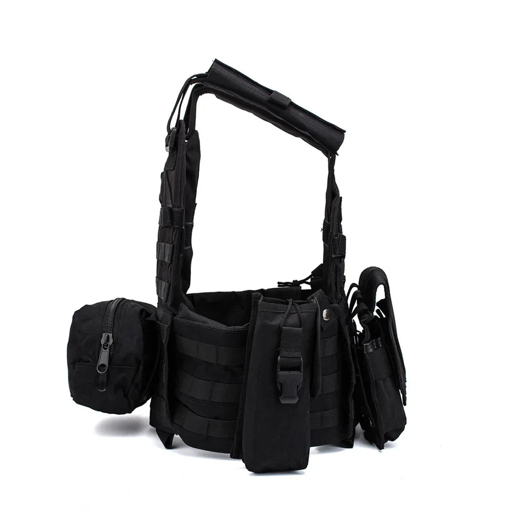 6094 Military Tactical Vest Body Armor Combat Army CS Gear Hunting Plate Carrier Airsoft Accessories Wargame Pouch Molle Vest