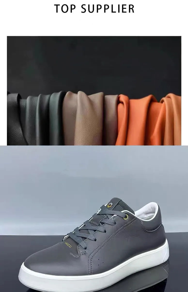 Skateboard Mens Shoes Genuine Leather Sneakers Casual Fashion Outdoor Running Sports Hiking Designer Luxury Mens Shoes