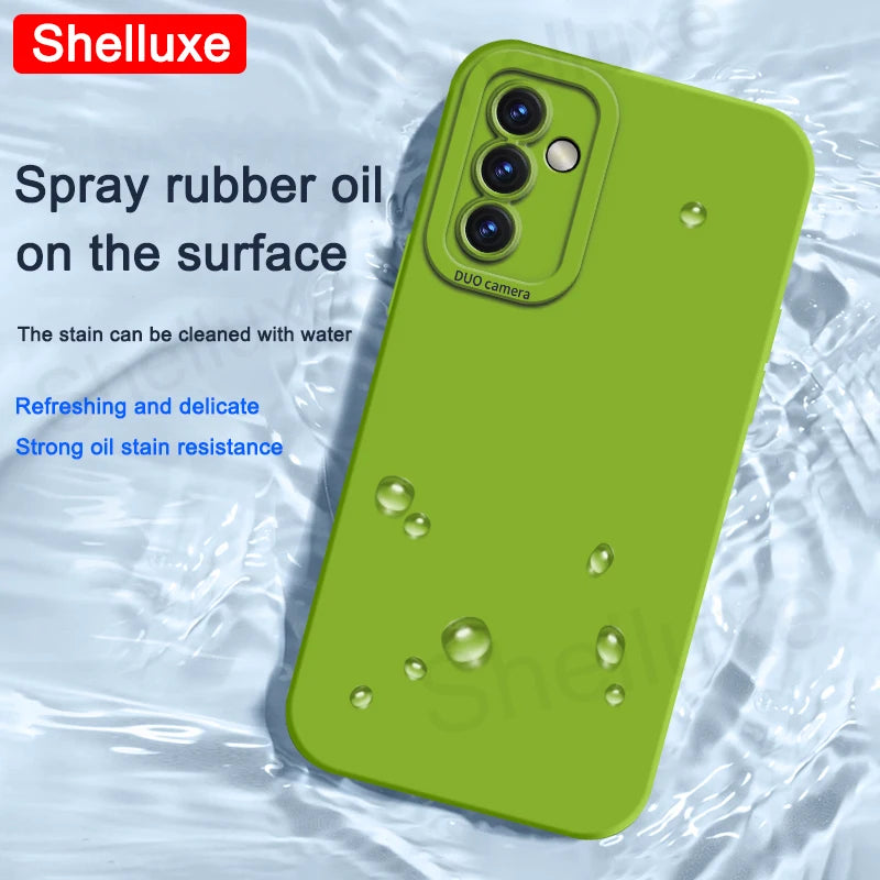 A54 A55 A56 Case Shelluxe Square Liquid Silicone Soft Cases For Samsung Galaxy A56 A55 A54 A52 s A52s A53 Silky Feel Phone Cover