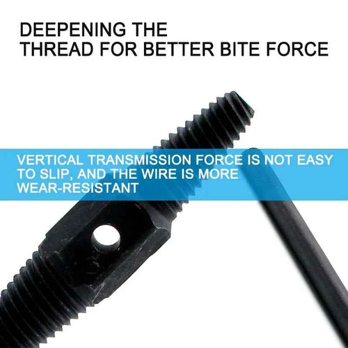 4/6 Split Dual Head Dual-purpose Faucet Extractor with Triangular Valve Broken Thread Sliding Teeth and Broken Head Extractor