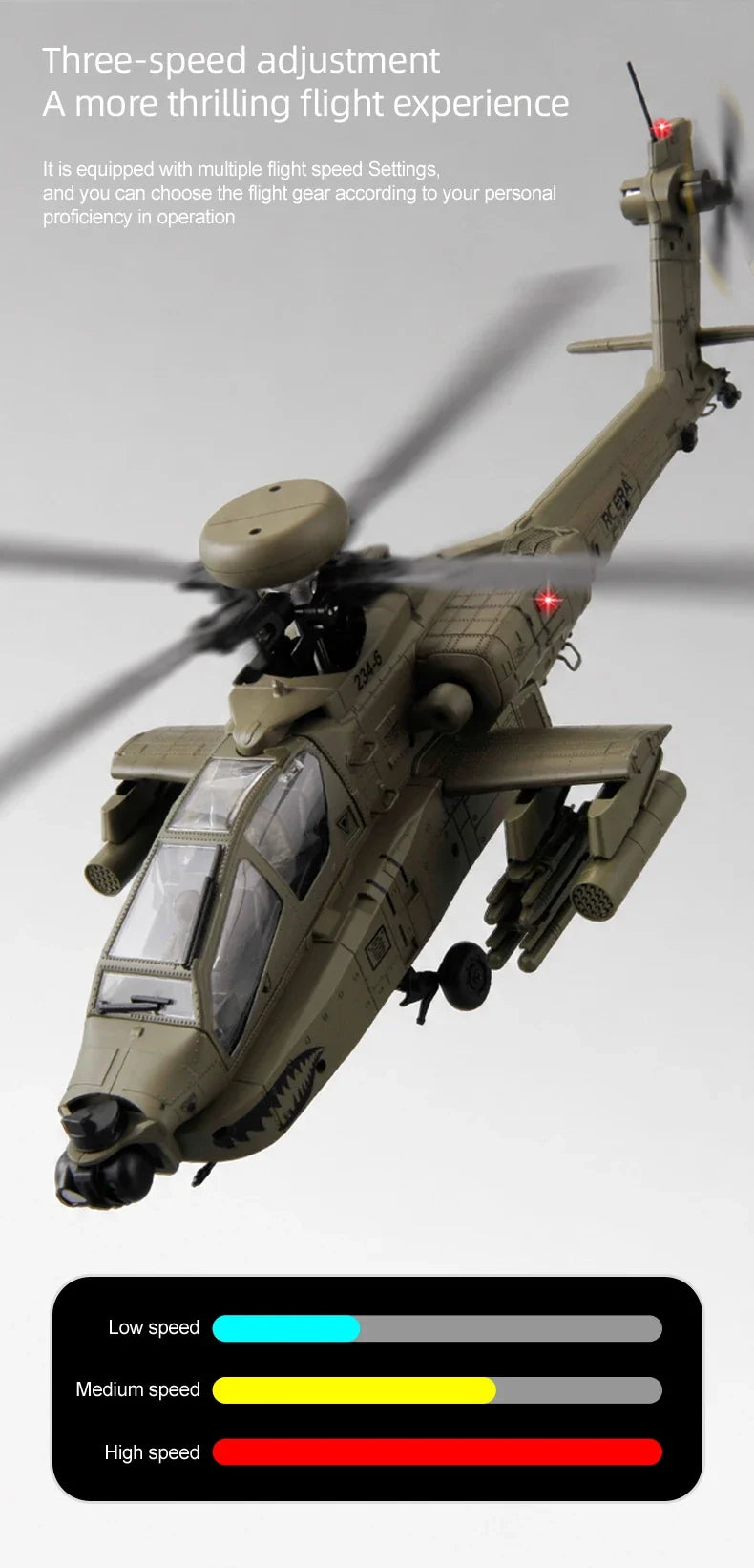 NEW RC ERA C170 RC Helicopter 6CH Optical Flow Positioning Apache Brushless Stunt Armed RC Helicopter Model One-key Inverted Toy