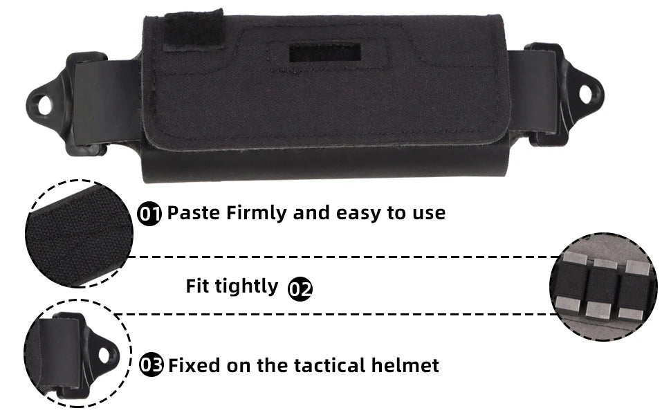 BOOIU Airsoft Tactical Helmet NVG Counterweight Pouch with 5 Counter Blocks for OPS Core Fast BJ PJ MH Helmet Accessory