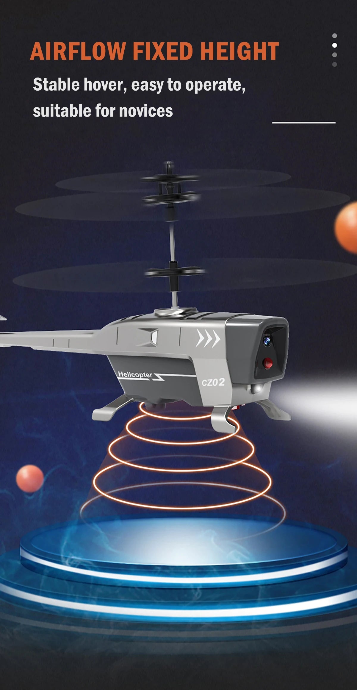 RC Helicopter 2.4Ghz 3.5H Obstacle Avoidance Anti-collision Remote Control Drone Toy Aircraft Kid Plane Indoor Flight Toys Gifts