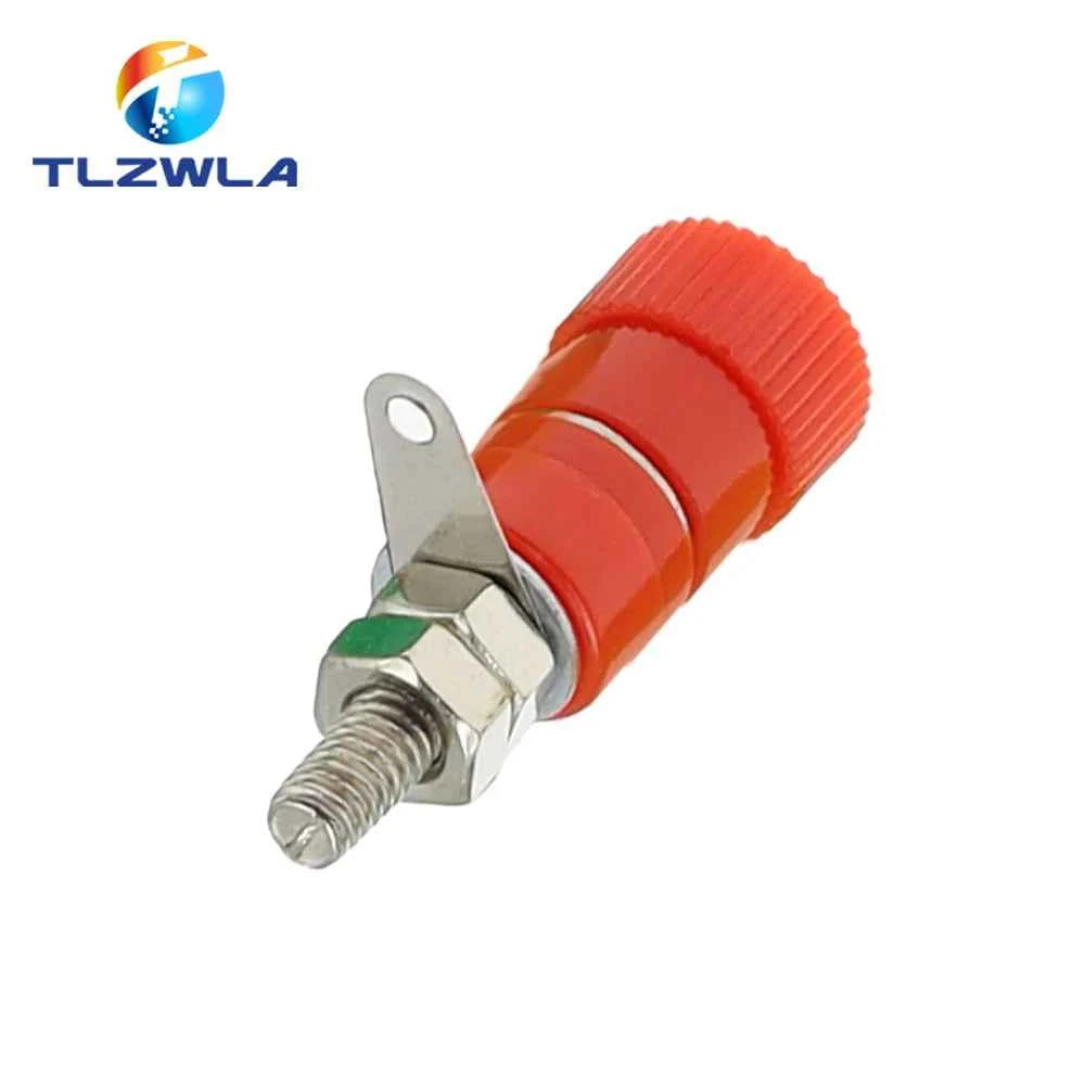 10PCS Terminal Blocks JS-919 4mm Amplifier Terminal Connector Binding Post Banana Plug Jack Mount