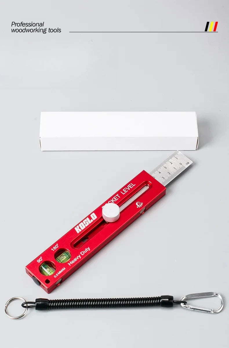 Woodworking ToolsRuler Precision Pocket Ruler Slide Ruler Inch/Metric T-Track Metal Slide Stops Aluminum Precision Rulerler