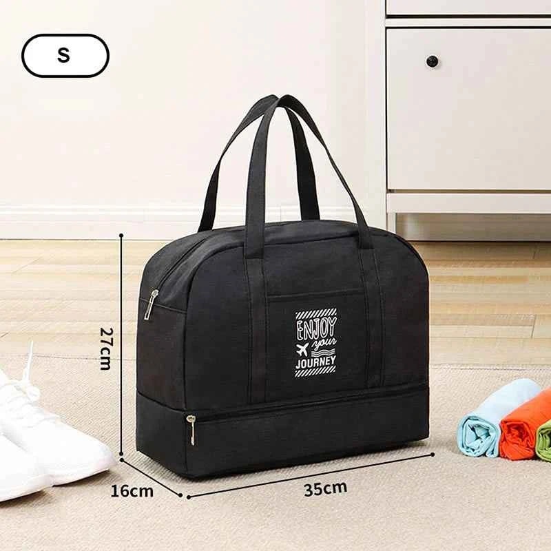 Fashion Folding Travel Bag Women Oxford Travel Weekend Overnight Bags Large Capacity Hand Luggage Tote Duffel Accessory Supplies