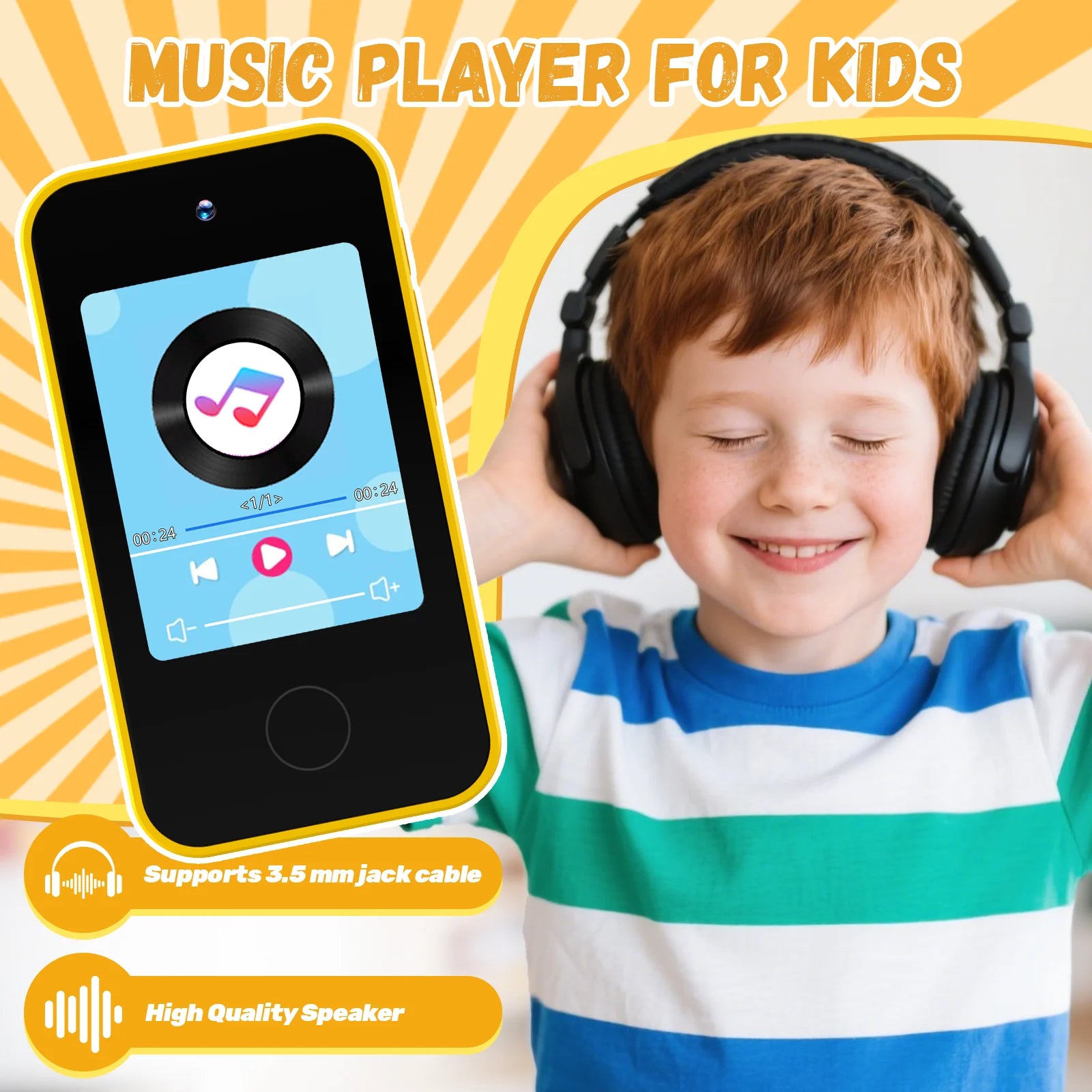 Kids Smartphone Toys, Kids Learning Toys with Dual Cameras, Kids Storytelling Phones, Early Childhood Educational Toys