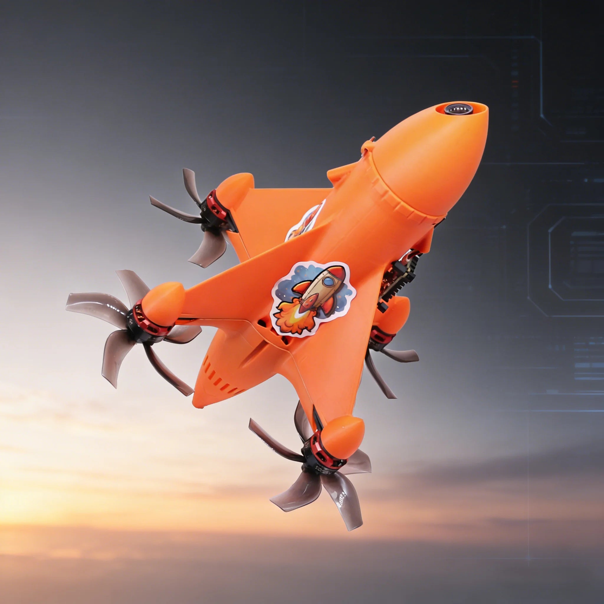 B-CUBE Rocket 5inch FPV Frame Kit Carbon Fiber Racing Drone Quadcopter Freestyle INAV Beatflight F745 H743 Flight Control