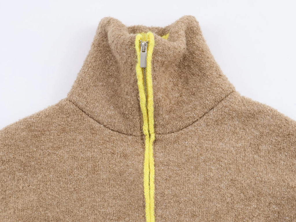 2026 Autumn Casual Jacket Coat Fashion Contrast Color Design Long Sleeve Zipper Jackets For Women Streetwear Casual Outerwear ﻿