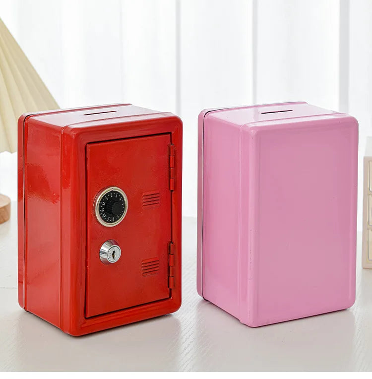 Kids Money Bank with Lock, Mini Metal Safe Box for Cash & Savings, Educational Gift Idea, Wholesale PriceMetal Cash Keeper
