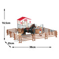 DIY Horse Race Model Horseman Farm Animal Figurines Action Ma Chang takes a shower Emulation Toys for Children Christmas Gift