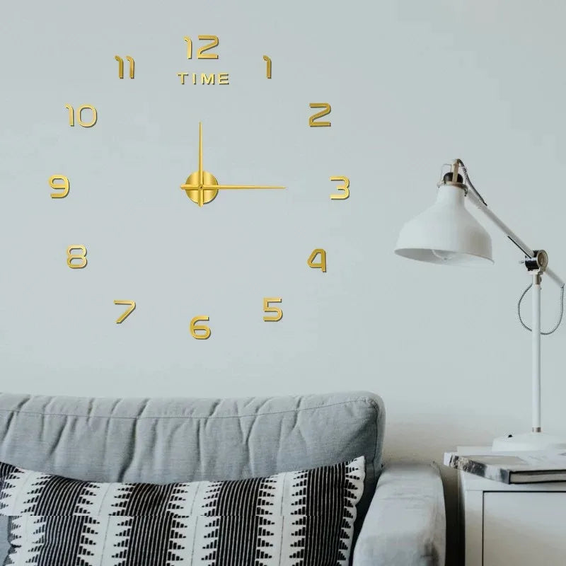 Luminous Wall Clock Digital Clock Wall Stickers Wall Clock For Living Room Home Decor Removable Modern Design Easy To Install