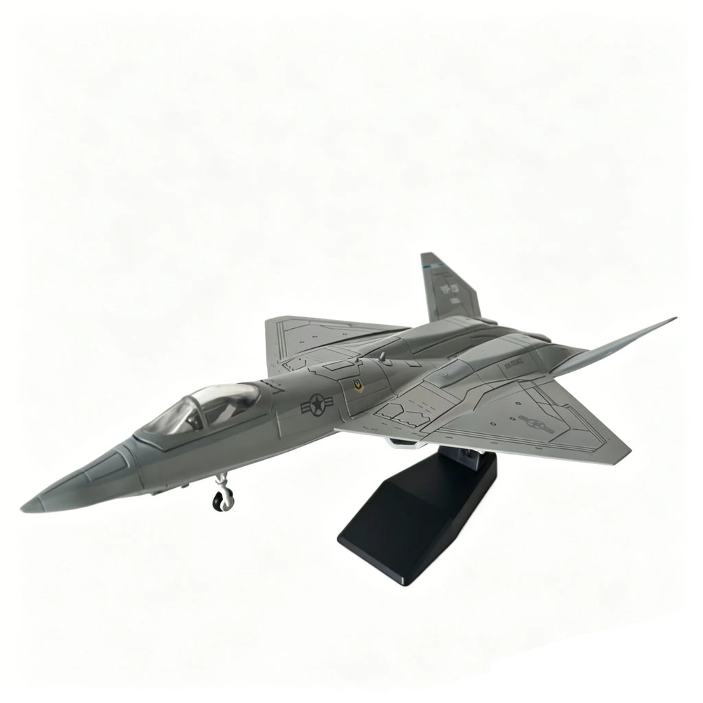 1/72 Scale YF-23 Black Widow II Fighter Jet Model, Plastic Snap Fit Kit No Glue Required, Diecast Military Aircraft Replica Coll