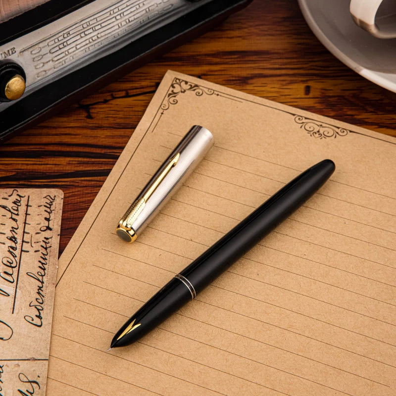Hero 616S Classic Retro Fountain Pen Dark Tip 0.5mm Iridium Gold Nib Business Office Gift Student School Stationery Supplies