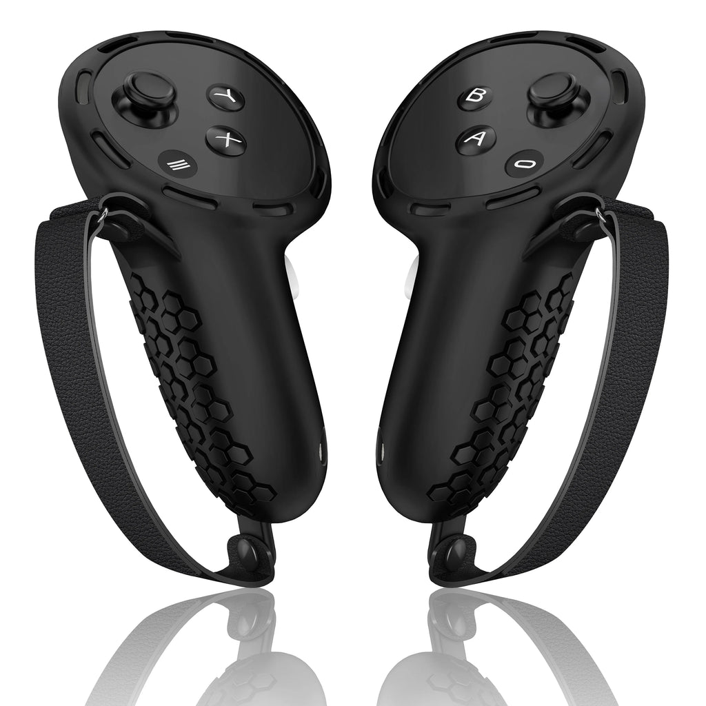For Meta Quest 3 Silicone Protective Shell 7 IN 1 Set Controller Grip Cover Tempered Glass Film Face Case Lens Cap VR Accessory