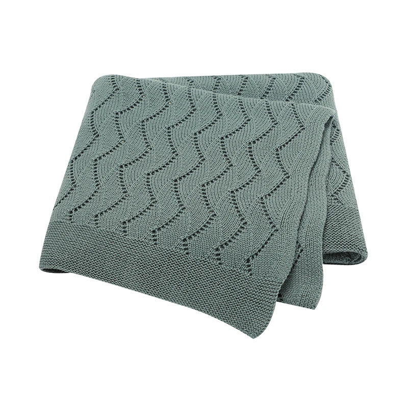 Baby Blanket Super Soft knitted Newborn Stroller Bed Sleeping Cover Toddler Infant Bedding Muslin Swaddle Wrapper 100*80CM Plaid