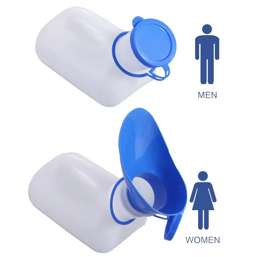 Camping Accessories 1000ml Mobile Toilet Pee Storage Tool Pee Bottle Journey Urinal Thicken Plastic Car Urine Bottle Female Male