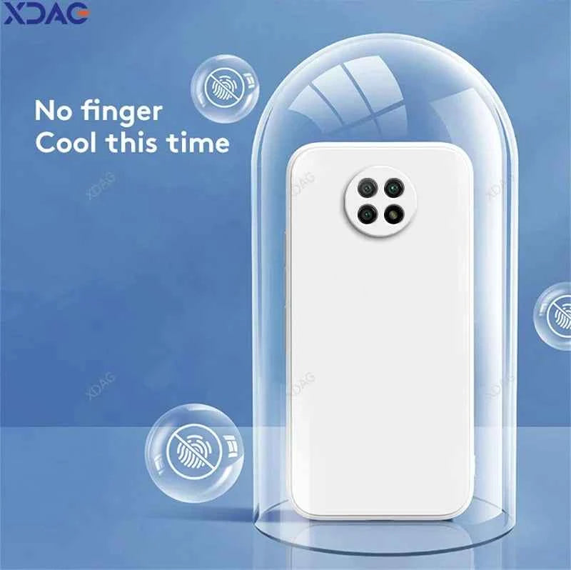 Original Basic Phone Case Cover for Xiaomi Redmi Note9 Note 9T 9 Pro 9Pro Max 9S 5G Square Silicone Soft Back Fundas Accessories