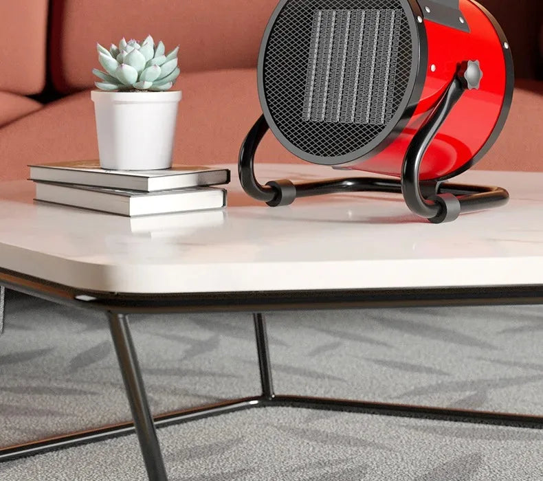 Portable Electric Space Heater with Overheat and Tip-Over Protection 2000W Adjustable Thermostat 2 Heat Settings + Fan Mode for