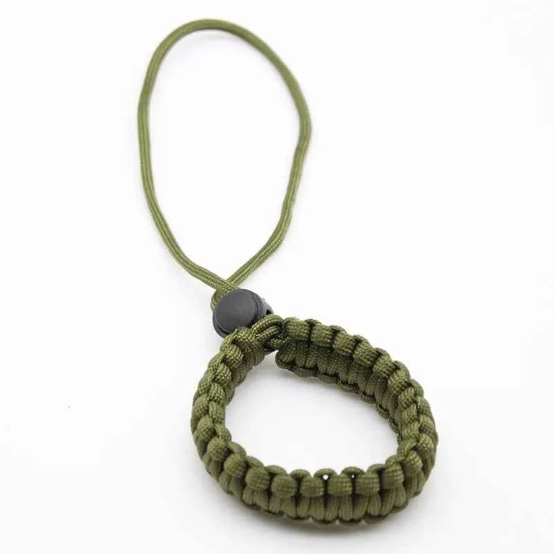 Outdoor Survival Bracelet & Camera Wrist Strap - Paracord Braided Cord Pendant, Universal Wrist-Mounted Braided Paracord