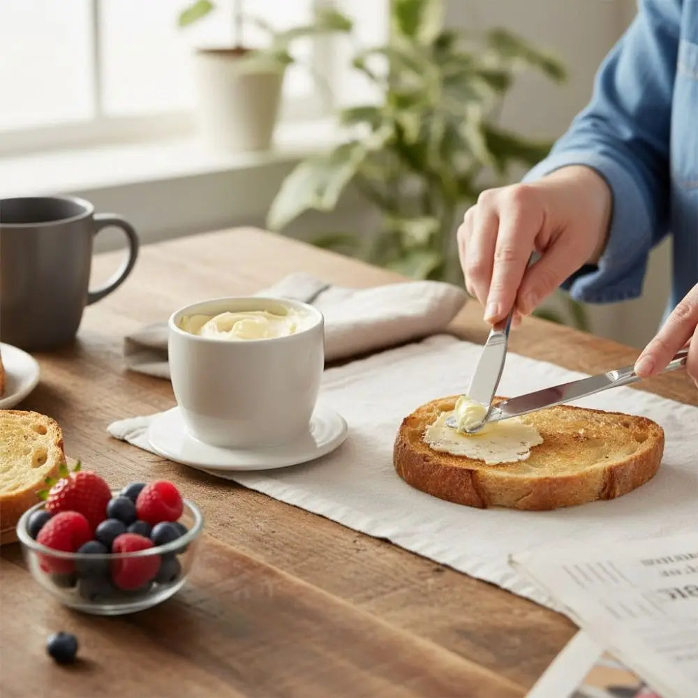 Kitchen Gadgets Ceramic French Butter Crock with Lid Solid Color Butter Cup Sealed Household Butter Jar Cheese